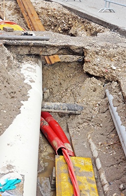 FTTH deployment trenching